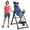 Blue, variant on Foldable Inversion Table for Back Pain Relief, Heavy Duty Steel Frame, Adjustable Safety Belt, 6-Position Incline, Blue Cushion, Fits 130-195cm Users, Silver