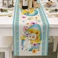 thumbnail image 2 of asddcavvf Chemin de Table Œuf de Pâques Lapin Décoration de Table de Cuisine Nappe Pad Nappe de Table Basse Nappe de Banquet de Vacances Nappe de Salon (4), 2 of 6