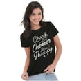 thumbnail image 3 of Church is Cheaper Than Therapy Womens Slim Fit Graphic Tee Brisco Brands S, 3 of 5