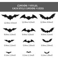 thumbnail image 5 of Halloween Bats Decorations, 3D Scary Bats for Wall Decor Multi-Size Bats Halloween Indoor Decor Home Window Decoration Set, 5 of 6