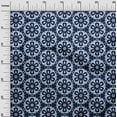 thumbnail image 3 of oneOone Viscose Chiffon Navy Blue Fabric Florals Diy Clothing Quilting Fabric Print Fabric By Yard 42 Inch Wide, 3 of 6