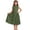 Z-Army Green404, variant on JIAYUE Girls Dresses A-Line Semi Turtleneck Elegant Long With Pleated Sleeveless Design For Summer Formal Occasions And Party Wear Lovely Infant Kids Dress