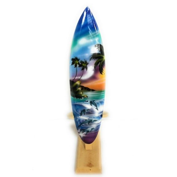 Surfboard w/ Stand Island Lifestyle Design 12" - Trophy | #lea03j30