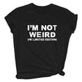 thumbnail image 4 of Tanghaowl Womens T Shirts, Women Casual Loose Crewneck Tee Short Sleeve Top Comfort Style Graphic Funny Saying Cute Juniors Girls T-Shirt Black M, 4 of 4