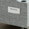 thumbnail image 2 of Convertible Combination Sofa Sofa L-Shaped Sofa with Footstools with Storage, White+Black Sofa for Living Room, Living Room/Bedroom/Office/Small Space 3-Seater Combination Sofa (Grey), 2 of 11