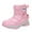 Pink, variant on Wxirdiow Toddler Boy Shoes Boys & Girls Snow Boots Insulated Warm Anti-Slip Waterproof Winter Boot (Toddler/Little Kid/Big Kid) Black Size,13