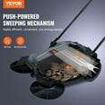 thumbnail image 2 of Manual Push Sweeper 25.6 Inch Sweeping Width 5 Gallon Dustbin Adjustable Folding Handle for Sidewalk Patio Garage Terrace, 2 of 6