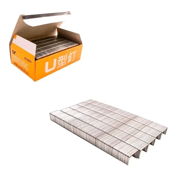 Grapa Tipo U 1008f 8mm Uso Rudo Tapiceria Carpinteria 2400pc