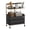 Black-Style 1, variant on Hironpal Salon Rolling Cart with Wheels,Mobile Beauty Trolley with Drawers for Salon,Beauty, Spa,3 Tool Holders,White