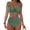Green, variant on Women's Tankini Swimsuits,Straps Bathing Suit 2026 Retro Swimsuit Push Up Twist Front Ruched Bathing Suit Summer Beach Swim Bathing Suits Swim Dress Hot Pink XL