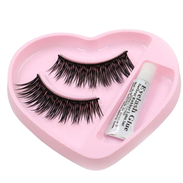NEW! 1 pair Natural Long Thick False Eyelashes Eyelashes Makeup 5ml Eyelashes Lashes Makeup Lash clusters