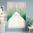 thumbnail image 6 of Swag Valance Curtains for Windows, Green Botanical Light Filtering Kitchen Curtains with Rod Pocket, Spring Summer Farmhouse Retro Beige Window Treatment Valances for Living Room, 36x45 - 2 PCS, 6 of 9