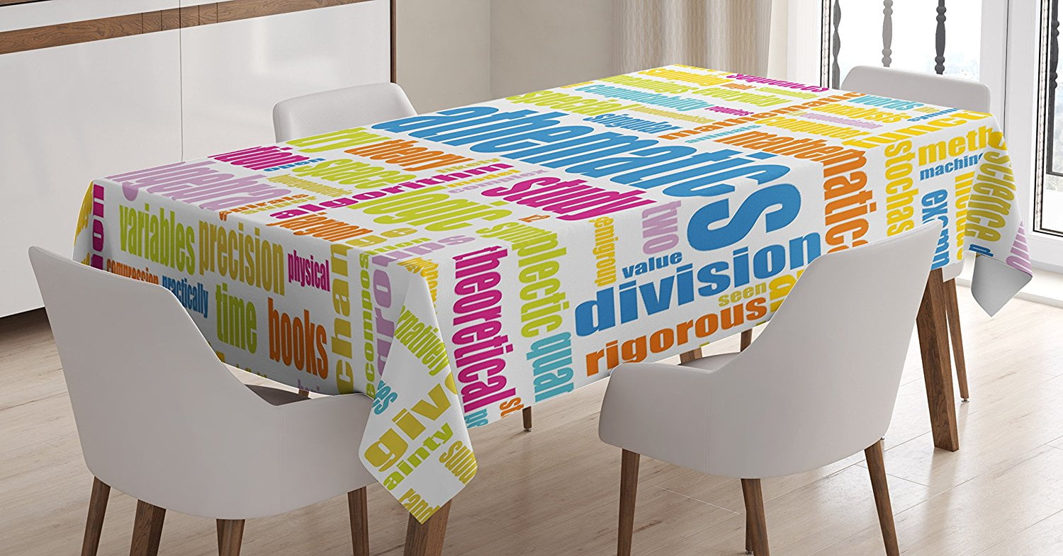 Mathematics Classroom Decor Tablecloth By Math Related