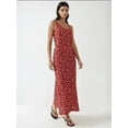 thumbnail image 2 of Allower Flower Pattern U Collar Maxi Dress, 2 of 4
