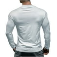thumbnail image 4 of ZQUUVOU Men's Shirts Long Sleeve Solid Color Sports Hoodless Casual Outwear Zipper Jackets (White,2XL), 4 of 7