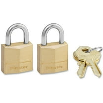Master Lock, MLK120T, Three-Pin Brass Tumbler Locks, 2 / Pack
