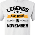 thumbnail image 4 of Inktastic Legends Are Born in November T-Shirt, 4 of 5
