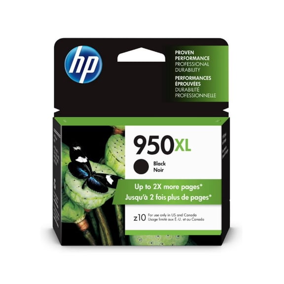HP 950XL Black Original Ink Cartridge, High-Yield Black Ink Cartridge, Up to 2,300 Pages, Sold without Manufacturer Warranty