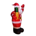 thumbnail image 2 of Caja de regalo inflable de Papá Noel para exteriores de 4,9 pies, decoración de patio inflable con luces LED incorporadas para vacaciones/fiestas/Navidad/patio/jardín, Chr, 2 of 5