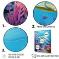thumbnail image 3 of Designart "Submerged Turtle Seascape" Coastal Coral Under Water Floater Framed Canvas Prints, 3 of 5