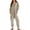 31-Khaki, variant on HSHMT Women's Casual Jumpsuits Women's Casual Loose Jumpsuits Long Sleeve V Neck Oversized Rompers Baggy Overalls Pajamas