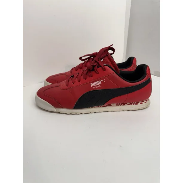 PU & MA Mens Scuderia Ferrari X Roma 306542-02 Red Casual Shoes Sneakers Size 11