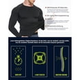 thumbnail image 4 of Camiseta de compresión de 2 piezas, camiseta funcional de manga larga para hombre, camiseta deportiva térmica, 4 of 6