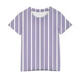 thumbnail image 4 of Jalioing Striped T Shirt for Teens Short Sleeve Crew Neck Basic Tee Shirt Kids Boys Girls Summer Casual Tops, 4 of 6
