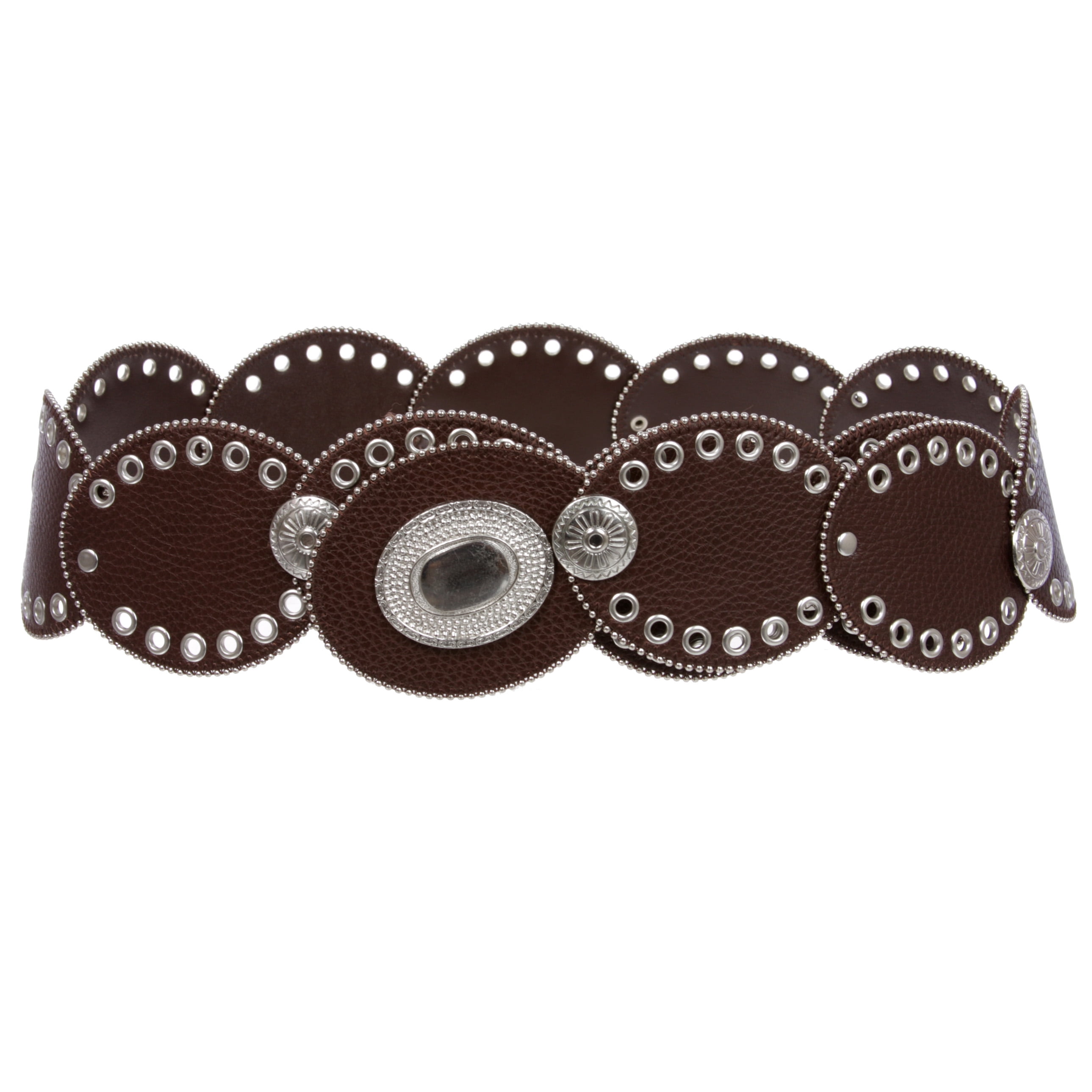 M&F Western Womens Large Oval Concho Belt XL Brown - Walmart.com display picture 3