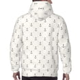 thumbnail image 3 of Bingfone Anchors Men's Drawstring Hoodie Long Sleeve Pocket Sweatshirts-X-Large, 3 of 6