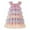 a-Purple333120, variant on Girls Kids Pastel Rainbow Tiered Tulle Dress Ruffle Strap Sleeveless A Line Casual Party Dress For Holiday Daily Wear Stylish Dress