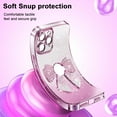 thumbnail image 4 of Compatible with iPhone 11 Pro Max Case Cute Girly Glitter Bling Diamond Bow Rhinestone Design Bumper Sparkly Camera Protection Shockproof Phone Case for iPhone 11 Pro Max,Pink KDL, 4 of 6