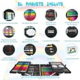 thumbnail image 4 of 145PCS Set de Arte Profesional,Kit de Dibujo,Kit de Arte Profesional Plegable,Incluye Crayones, Acuarelas Y LáPices De Colores Nuevas Herramientas de Arte para Estudiantes, Principiantes, y Artis, 4 of 5