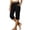 Black# capri pants for women, variant on Petite Capris for Women Petite Length Side Slit Summer Capri Pants with Pockets Elastic Waisted Casual Pants Khaki S