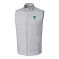 thumbnail image 2 of Men's Cutter & Buck Gray Tulane Green Wave Vault Big & Tall Stealth Hybrid Windbreaker Full-Zip Vest, 2 of 3