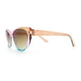 thumbnail image 5 of Girls Tie Dye Hippie Color Classic Cat Eye Sunglasses Pink Green - Brown, 5 of 7