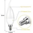 thumbnail image 2 of OHLGT E12 Flame Bulbs 8 Packs, 3 Mode LED Candelabra Flame Light Bulb 1.2 Watt Warm White Chandelier Flame Bulbs,1800k Candle Light Bulbs, Flame Tip for Christmas Party Decorations, 2 of 8