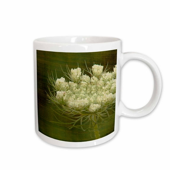 3drose, Queen Annes Lace by Angelandspot, 11oz Mug