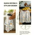 thumbnail image 5 of Flour Sack Kitchen Towels - Set of 2 Spring Dish Towels with Hanging Loop 18x26 Inch Absorbent Reusable Cotton Cloths for Cleaning Cute Design Home Decorative Housewarming, Vintage Flower, 5 of 6