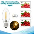 thumbnail image 6 of C7 LED Night Light Bulbs, Shatterproof LED Replacement Bulbs for Window Candles & Chandeliers, E12 Candelabra Base, 0.6 Watt Equivalent to 7Watt Incandescent Bulb, Warm White,6 Pack, 6 of 6