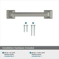 thumbnail image 4 of Amerock Ville 3-3/4 inch (96mm) Center-to-Center Satin Nickel Cabinet Pull, 5 Pack, 4 of 4