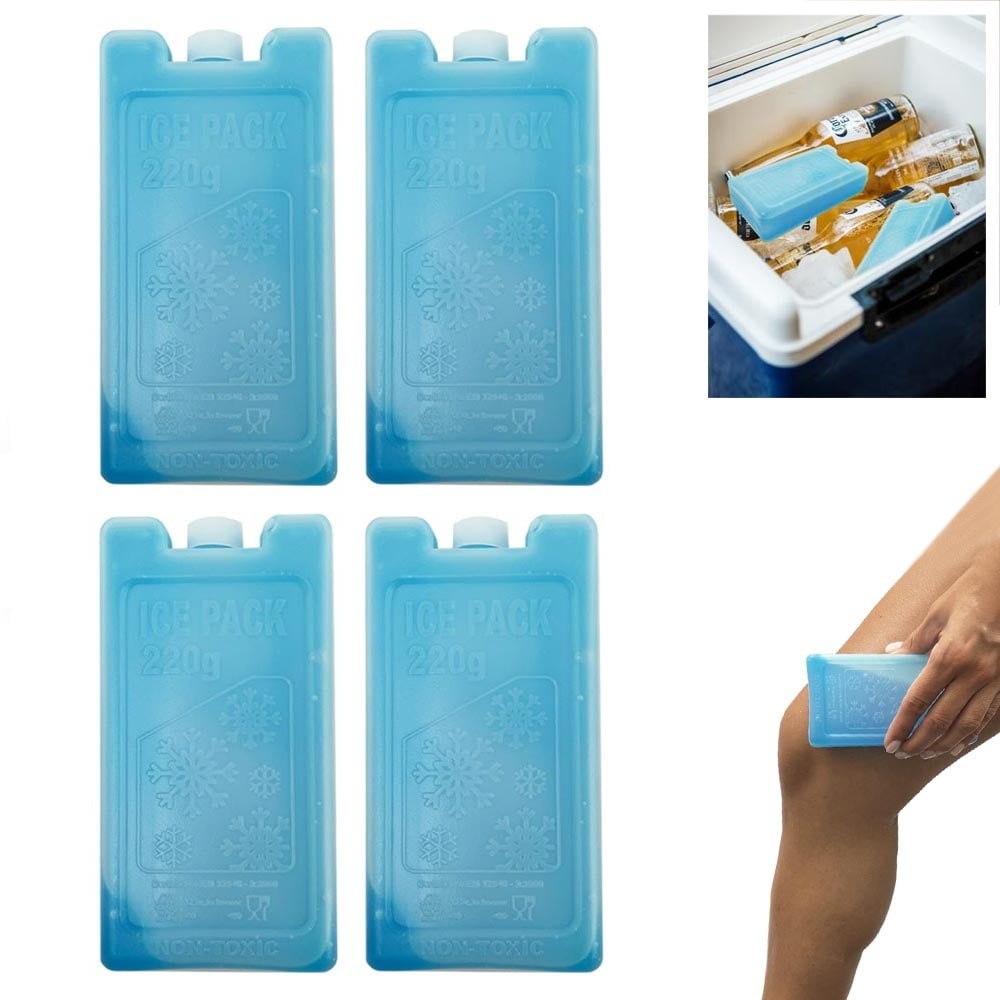 Details about   4pc Ice Freezer Packs Lunch Box Cooling Gel Reusable Refreeze Blocks Lunch Bags 