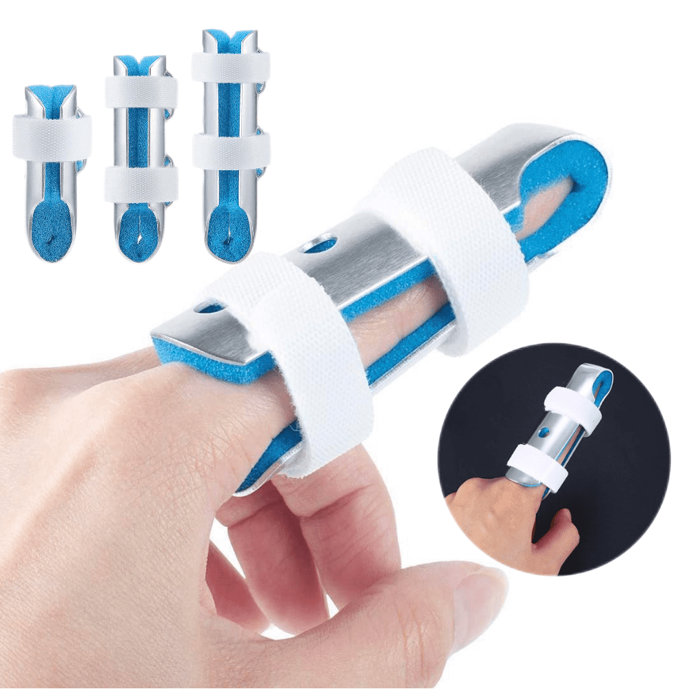 Finger Splint 3-Size Metal Thumb Brace, Metal Trigger Finger Splint for ...