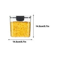 thumbnail image 2 of HOZVOMI Vacuum Sealed Grain Storage Jar, Keep Food Fresh Longer, Space Saving Design, Easy Clean, Stylish Kitchen Storage for Grains Beans and More, 2 of 4
