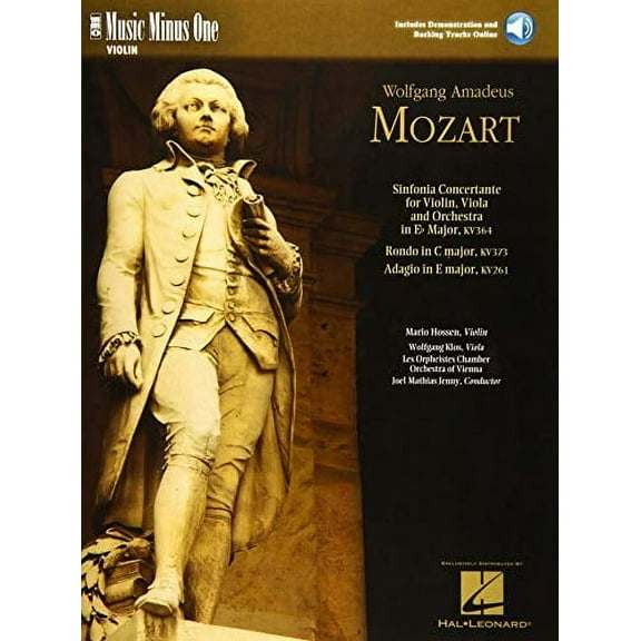 Mozart - Sinfonia Concertante in E-flat, KV364; Adagio in E; Rondo in C: Music Minus One Violin