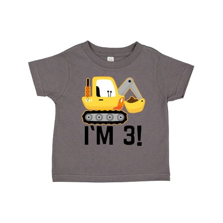 

Inktastic 3rd Birthday Construction Party Boy Outfit Gift Toddler Boy Girl T-Shirt