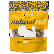 Sojos Natural Cat Turkey Liver Freeze-Dried Treats, 1 oz