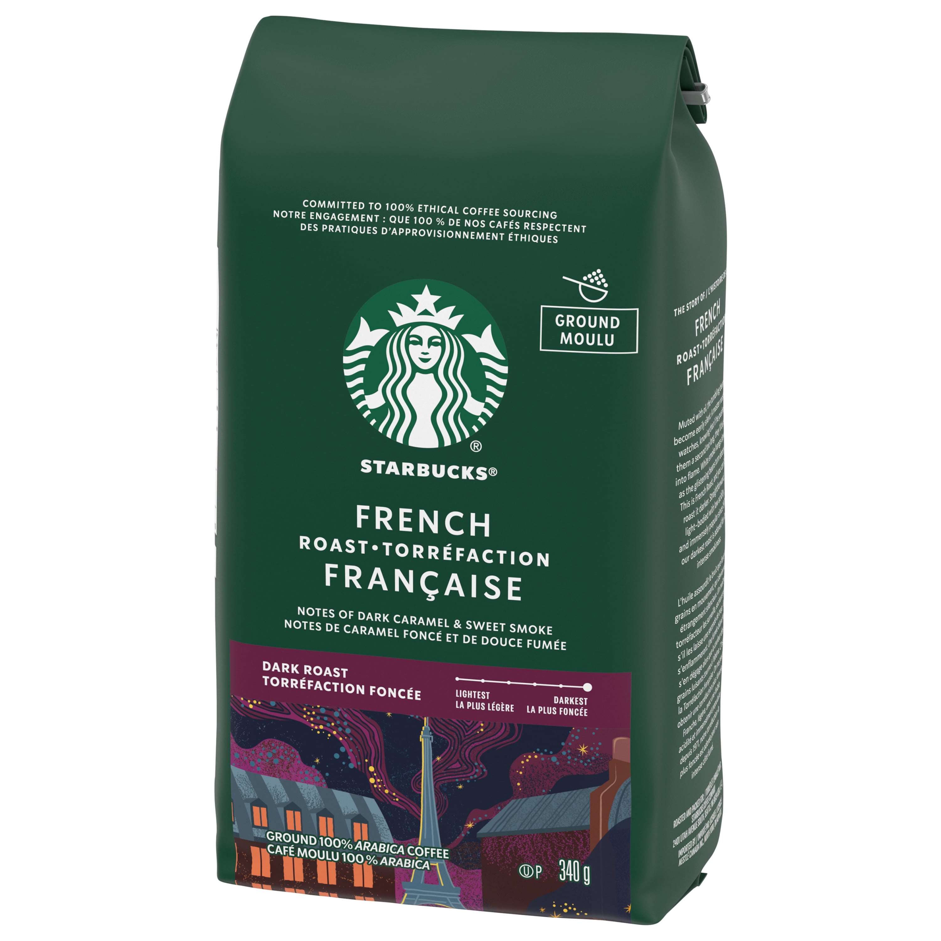STARBUCKS French Roast Dark Roast Ground Coffee Bag - Walmart.ca