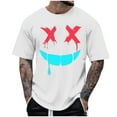 thumbnail image 2 of EOYWHK Basic T-Shirts for Men Summer Athletic Shirts Funny Print Loose Fit Crew Neck Workout Tops, 2 of 4