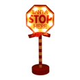 thumbnail image 2 of LED Santa Stop Here Sign Lamps Outdoor Christmas Standing Decorative Lights Festive Christmas Decor for Home or Office, 2 of 19